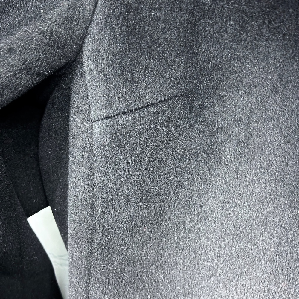 •|•PRESTON & YORK•| Angora + Wool Full Length Coat Black Size 8 - Picture 9 of 16